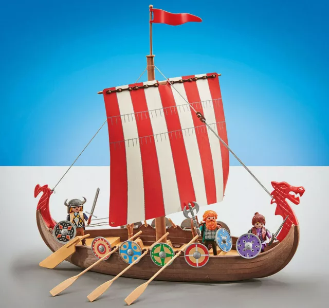 Playmobil Set 9891 Wikingerschiff Nordic mit Wikingerfiguren Neu im...