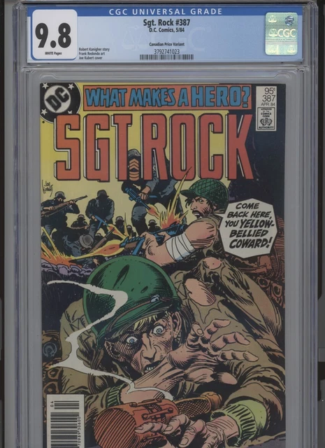 Sgt. Rock #387 Mt 9.8 Cgc White Pages Highest 1 Of 1 Canadian Price Variant Kube