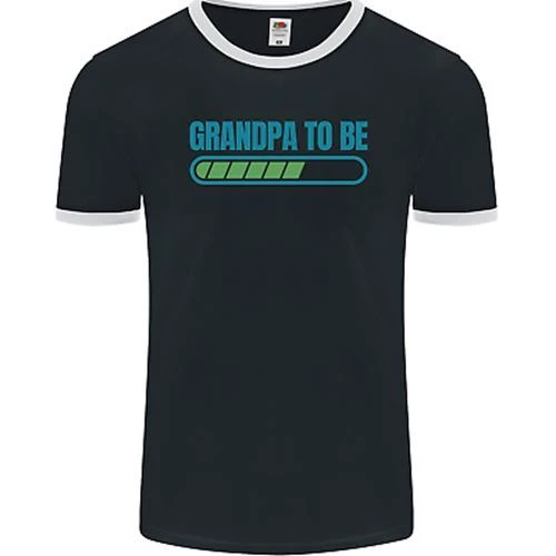 Grandpa to Be Funny New Baby Birth Mens Ringer T-Shirt FotL