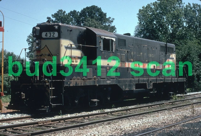 L&N Louisville & Nashville GP7 #432 at Holt AL 1972 DUPLICATE Slide!