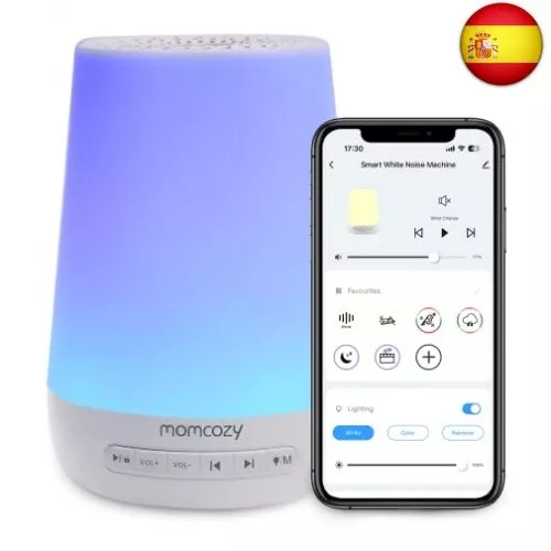 Momcozy Máquina de Ruido Blanco,Sonido Blanco Bebe,Niños y Adultos con 34 S