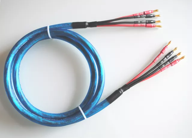 ✅Sommercable QUADRA BLUE / HighEnd Lautsprecherkabel bi-amping / MONO / OFC✅