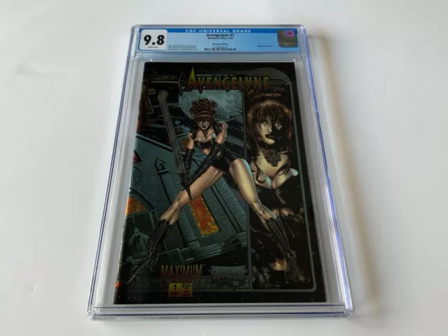 Avengelyne 1 Cgc 9.8 White Pages Chromium Wraparound Cover Maximum Comics 1995