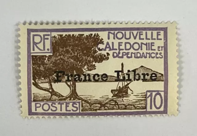 French New Caledonia Scott 222 Stamp - France Libre Overprint 1941 (Mint) 51_69