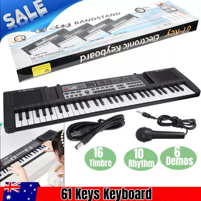 61 Keys Digital Music Electronic Keyboard Piano Musical Instrument Learning