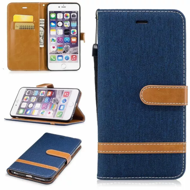 Hülle für Apple iPhone 6 Plus / 6s Plus Schutz Handy Case Cover Tasche Wallet