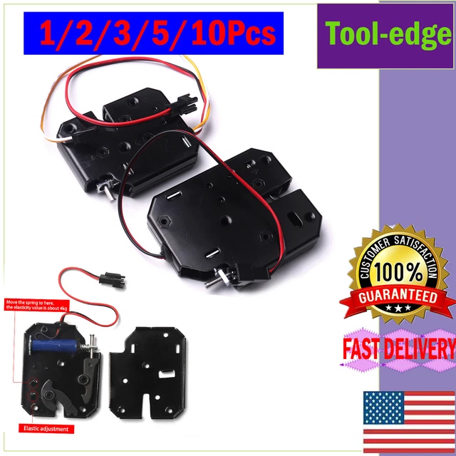 BLACK 12V DC 2A electric lock intelligent door lock