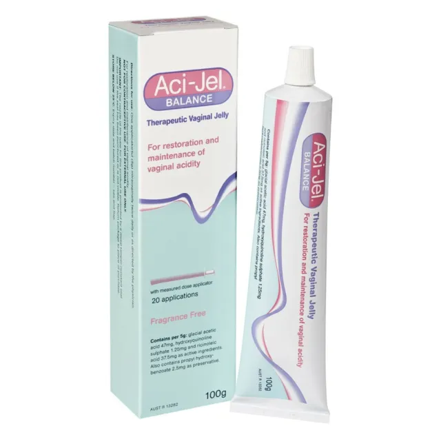 Aci-Jel Acijel Balance with  Applicator restoring vaginal pH Bacterial Vaginosis