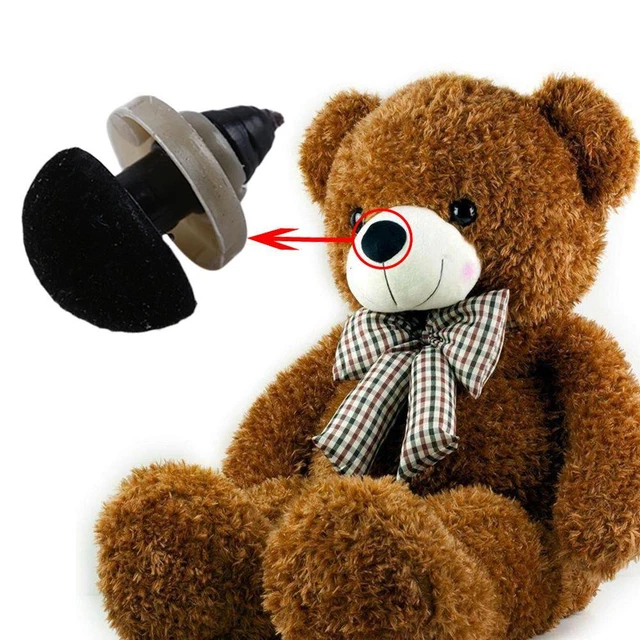 Hot Craft DIY Tool Dolls Accessories Velvet Plastic Triangle Nose Bear Buttons