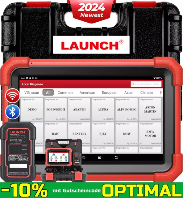 2024 LAUNCH X431 CRP919X BT KFZ OBD2 Diagnosegerät ALLE System ECU Key Coding DE