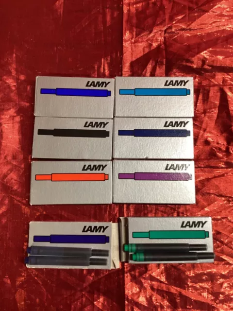 Lamy Assorted Fountain Pen Ink Cartridges 6 Packs - 30 Cartridges + 2 Partial -4