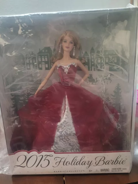 2015 Holiday Barbie Doll (Blonde) - New in Box - Collector’s Edition - Mattel