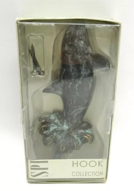 Spi Home Decor Hardware Hook Collection ~ Killer Whale ~ Solid Brass ~Nib