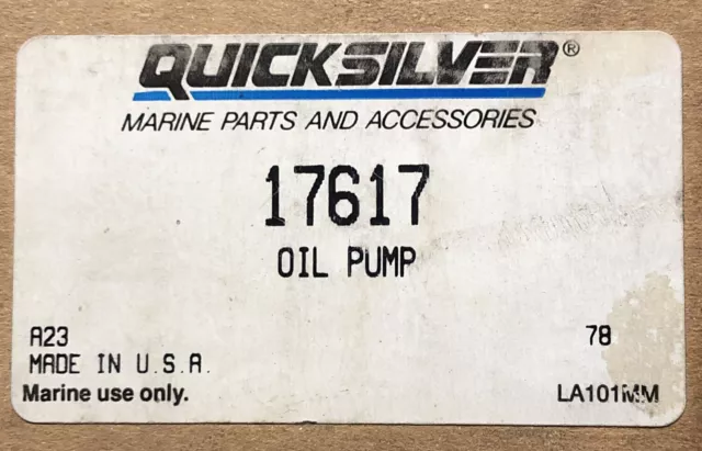 Oil Pump  Mercruiser  17617  *OEM Quality*
