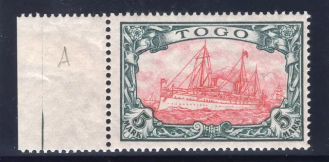 Dt. Colonies Togo 1919 Minr. 23 II A , Bordure Impeccable Avec Bpp-Befund