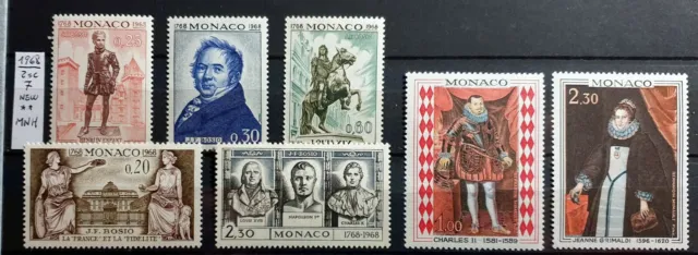 Monaco 1968 Due Serie Complete Nuove - 7  Stamps New**