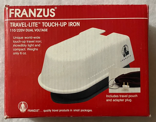 Vintage Franzus Travel-Lite Touch Up Iron Dual Voltage with pouch