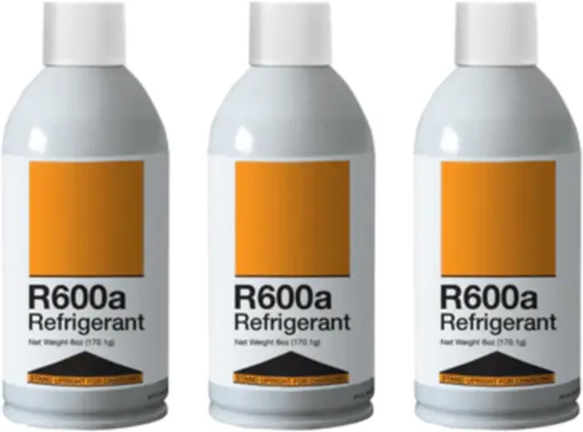 R600A Refrigerant - Upright Charging Self Sealing Can - 6Oz Can - R600A for HVAC