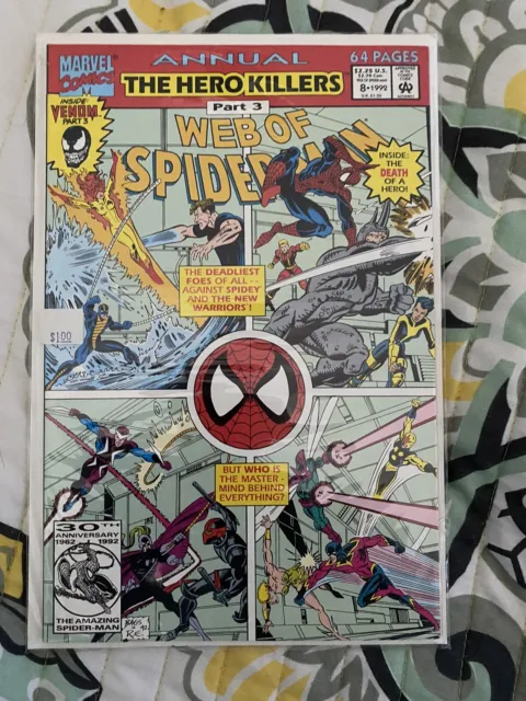 Web of Spider-Man Annual #8 VF/vf+ 1992 Marvel Comic