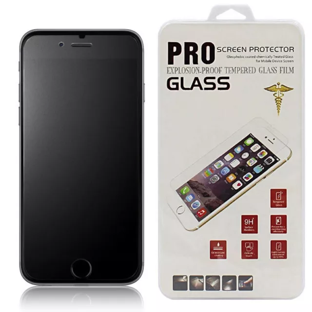 Matte Frosted Anti-Glare Tempered Glass Screen Protector For iPhone 6 6S 7 8 + X