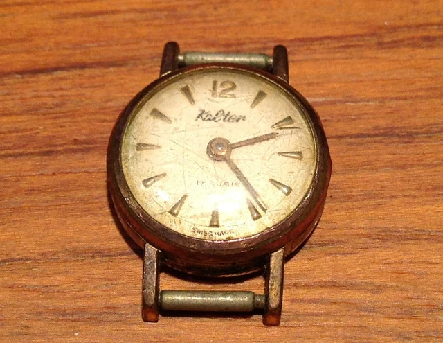 SUPERBE ANCIEN CADRAN HORLOGER POUR MONTRE AGEFA ANCRE 17 RUBIS CALENDRIER