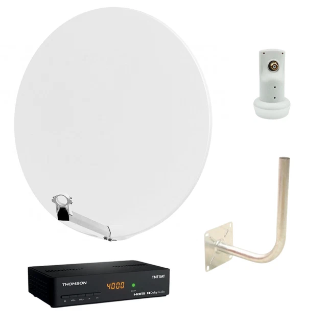 Parabole satellite TRIAX TDA 78 H-1 - 78 cm - Aluminium - Gris clair