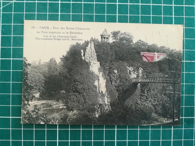 105 CPA Antique - Paris - Park Of Buttes Chaumont Bridge And Gazebo Circa 1930