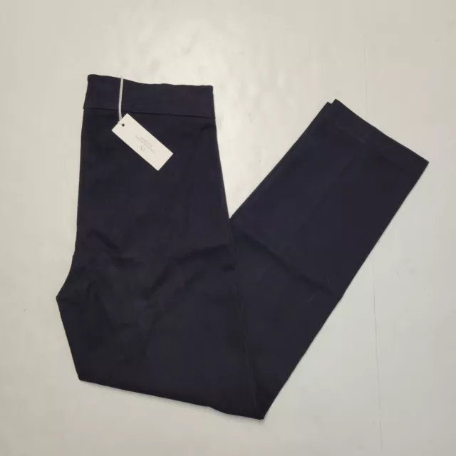 NEW $265 Avenue Montaigne LILI Pants Women Size 8 LARGE L Navy Blue USA MADE 2