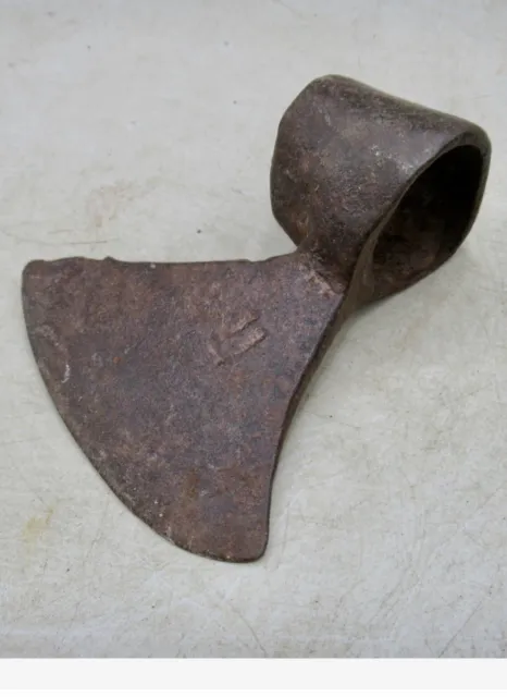 European Finds Ancient Viking Iron Socketed Axe Head War Relic Circa 900Ad 2