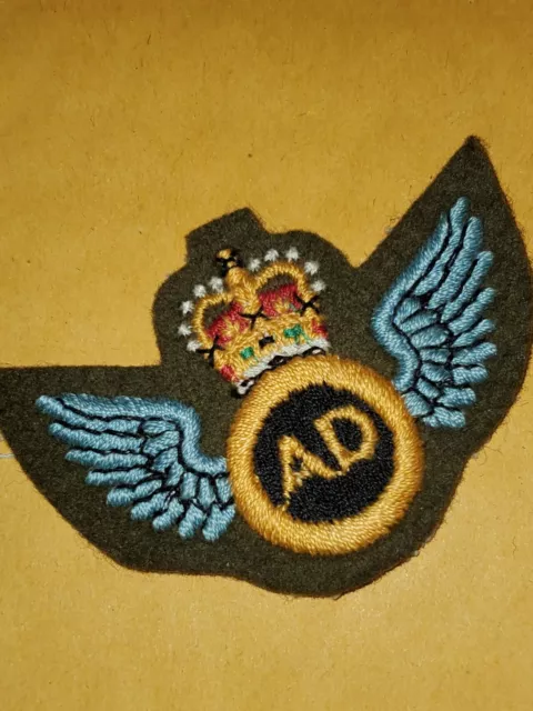 WWII BRITISH RAF Royal Air Force Airborne Wing Wool Patch L@@K!!! $9.97 ...