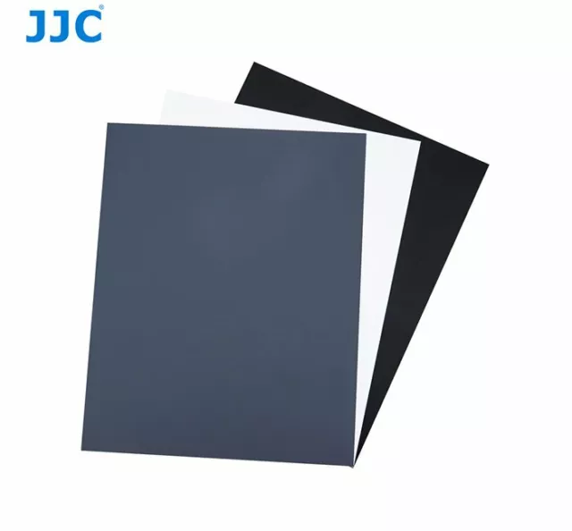 JJC GC-1II 3in1 3 Color Digital Grey Card Set for White Balance Adjustment w/bag