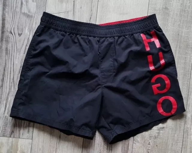 HUGO BOSS gr. S schwarz Badehose Herren schwimm Shorts Swimwear Trunk Marken