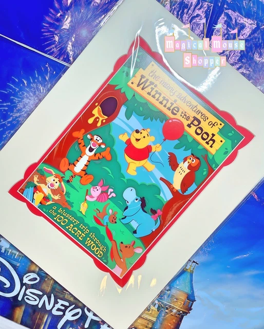 2024 DISNEY PARKS Many Adventures Of Winnie The Pooh Print 14x18" Dave