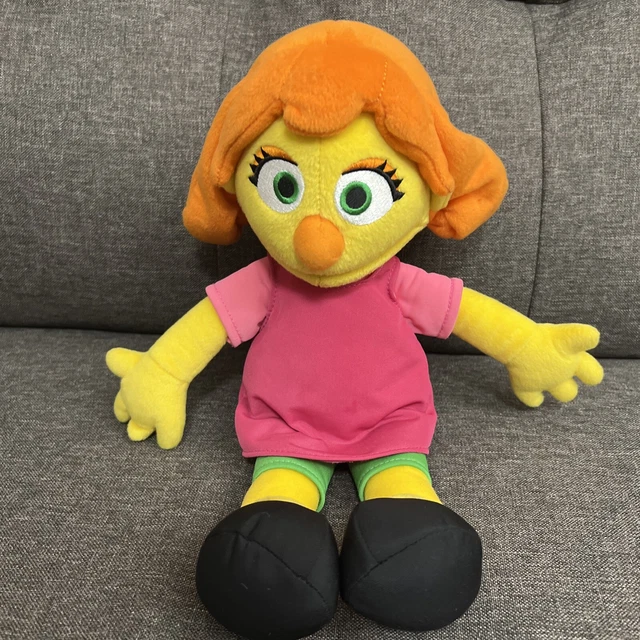SESAME STREET JULIA Plush Muppet Stuffed Toy 14" Autistic Character