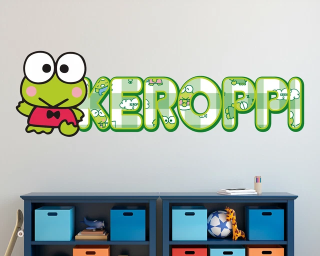 SANRIO KEROPPI CUSTOM Vinyl Lettering Stickers Wall Decals Name Art