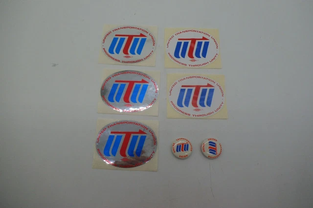 UNITED TRANSPORTATION UNION Progress Through Unity Vintage Decal