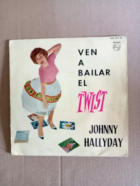 Johnny Hallyday - Ven A Bailar El Twist (7", EP, Mono) 1962