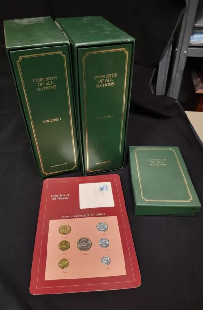 Coin Sets of All Nations  Vol 1 & 2 - w/ People's Republic of China 1981-82