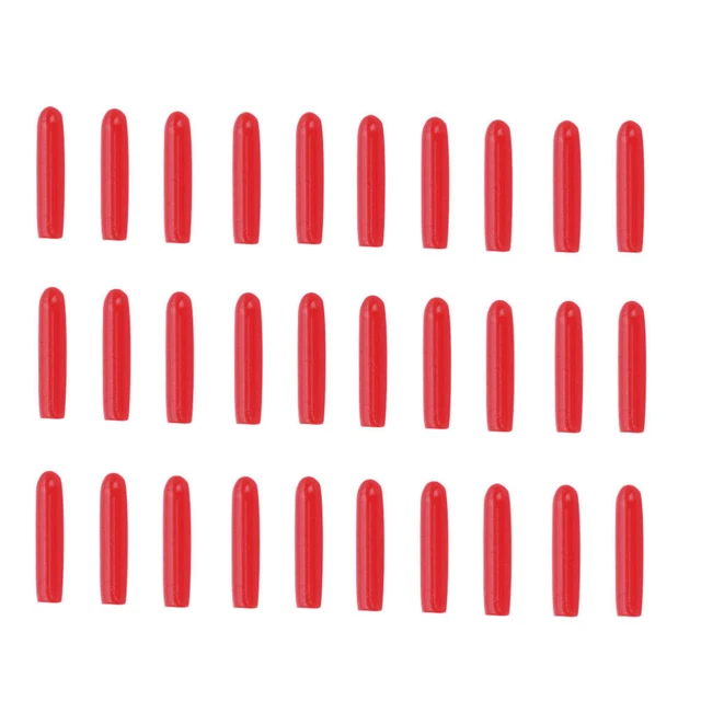 100 piezas Protector de punta de pinza Manga recta para el codo Manga Roja