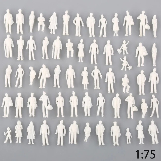 Miniaturfiguren Weiß Zug DIY Cafts Eisenbahn Figuren Mensch Figurenmodell