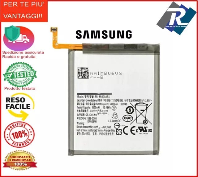 BATTERIA PER SAMSUNG GALAXY Note 10 SM-N970 EB-BN970ABU 3500 mAh Sost.originale