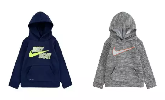 New Nike Boys Dri-Fit Therma Fleece Pullover Hoodie Choose Size & Color MSRP $34