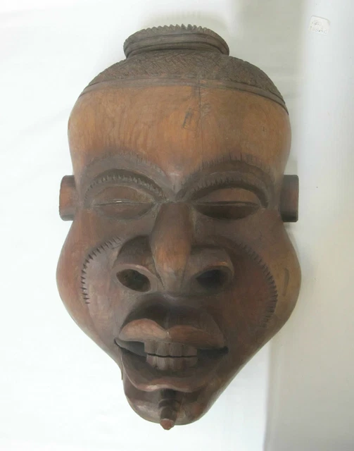 Large PENDE Mbuya Male Face Mask Democratic Republic of the Congo AFRICAN ART