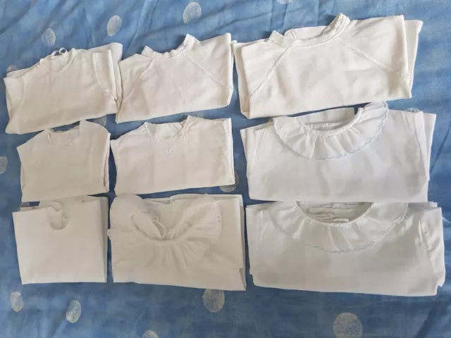 Lot de 9 brassières tissu de plusieurs tailles (années 1950 et 1980)