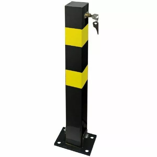 Heavy Duty Folding Robust Security Parking Post Driveway Bollard with Lock & Key