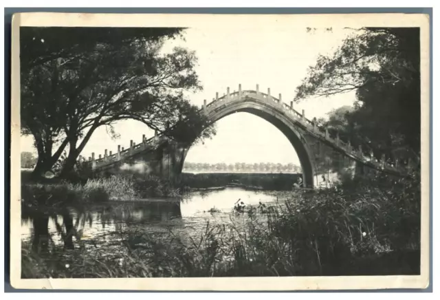 China, Peking (北京), Summer Palace (夏宫) Vintage silver print Tirage argentique