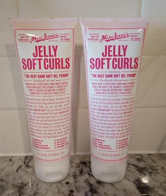 2 PACK Miss Jessie's Jelly Soft Curls Gel - 8.5 fl oz READ  Description