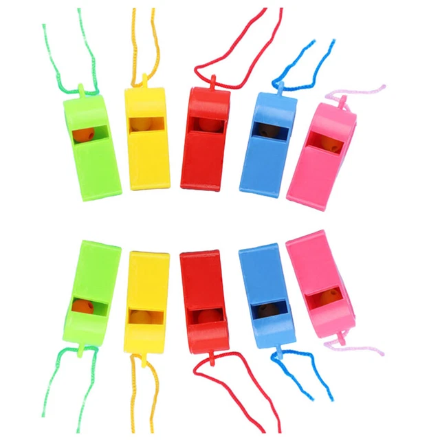 96 Pcs Umpire Whistle Plastic Whistle Referee Whistle