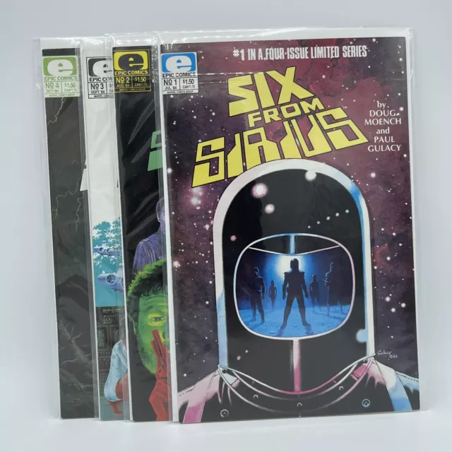 Six From Sirius 1-4 Complete Limited Series Epic Comics VF/NM 1984 Paul Gulacy