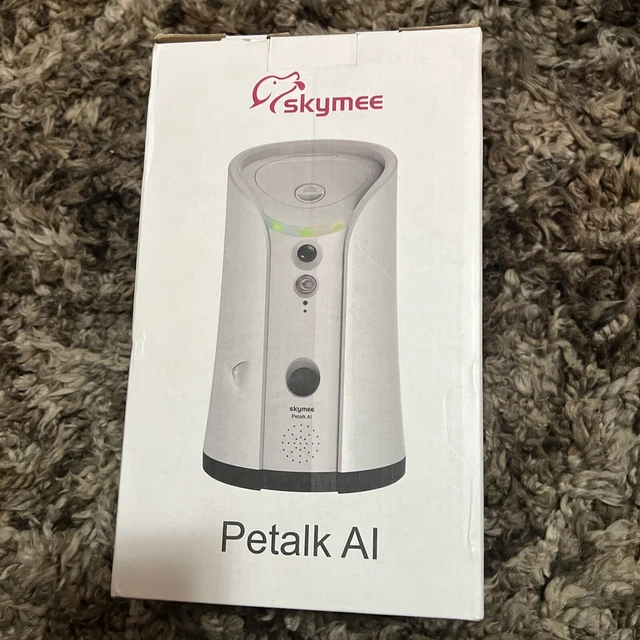 Dispensador de tratamiento de cámara para perro Skymee Petalk AI compatible con Wifi Alexa.